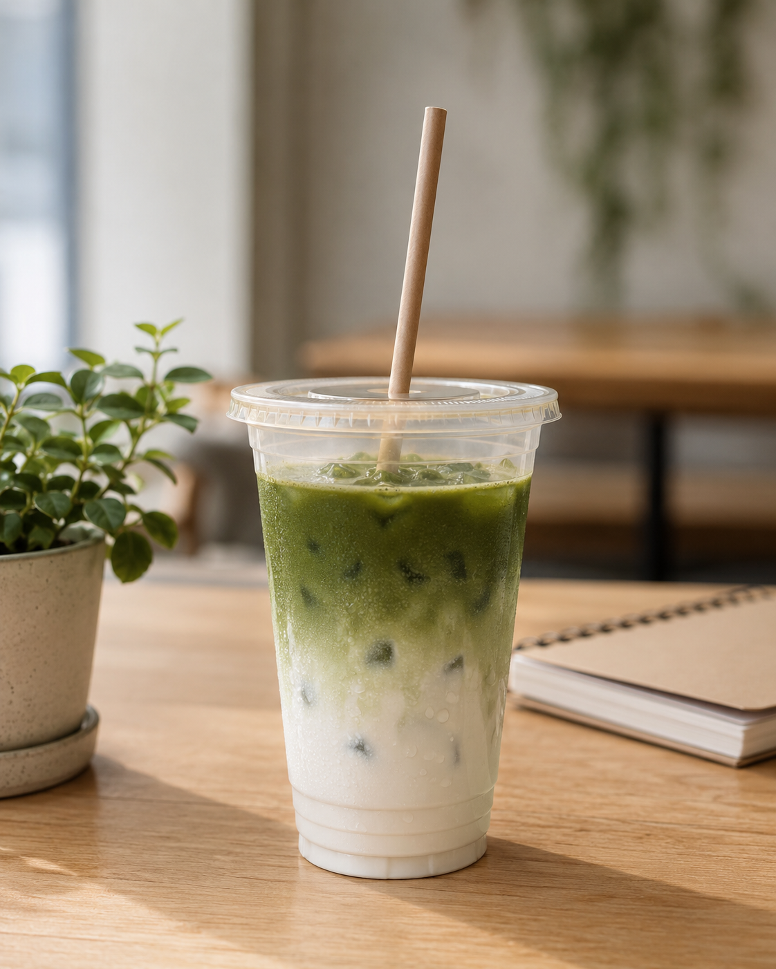PLA compostable cup 16 oz — cold beverages