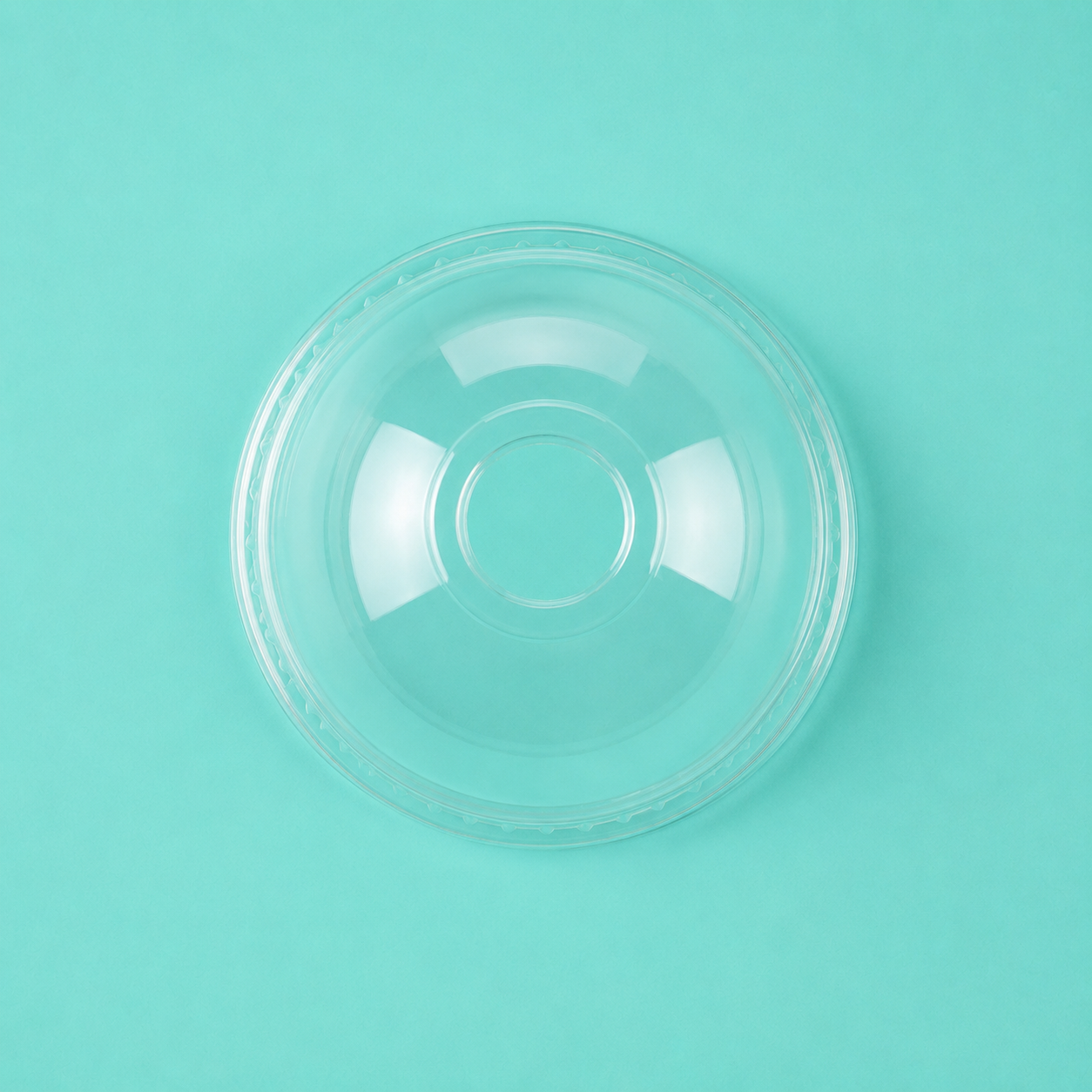 Tapa domo PET para vaso 12–24 oz