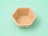 Nuevo - Contenedor hexagonal de fibra vegetal