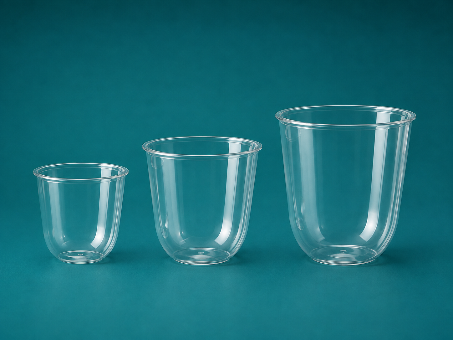 Nuevo - Vaso PET cristal tipo U