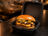 Almeja hamburguesera de fécula de maíz negra 6" x 6"